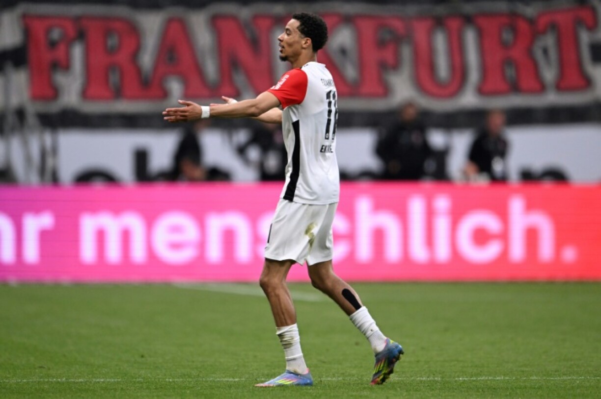 Eintracht Frankfurt forward Hugo Ekitike scored again in Saturday's win over RB Leipzig