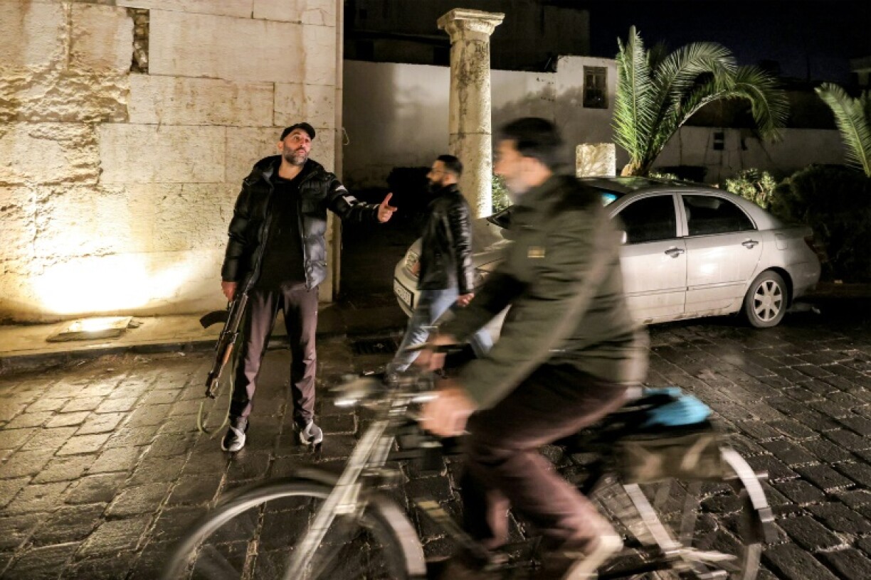 Local committees have taken over some of the deserted checkpoints since the fall of Bashar al-Assad