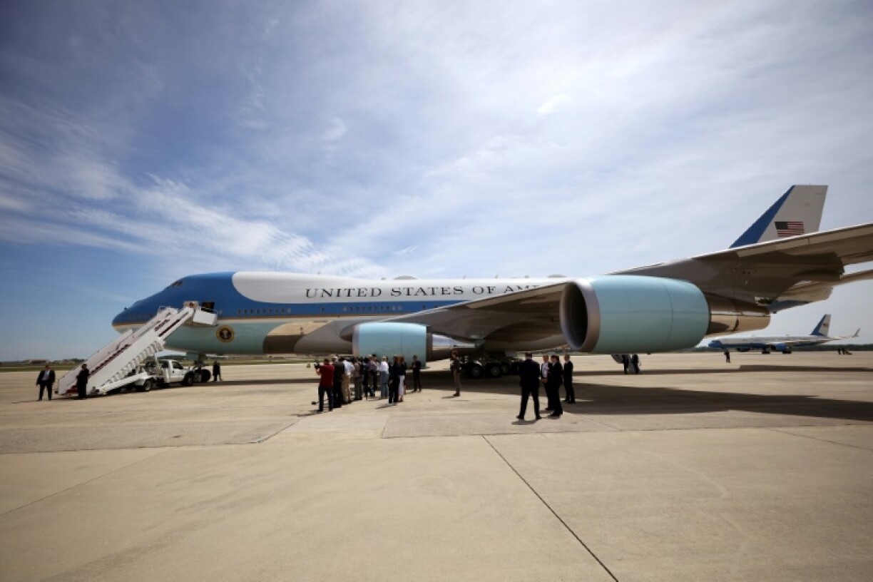 Air Force One's white and blue color scheme has become iconic