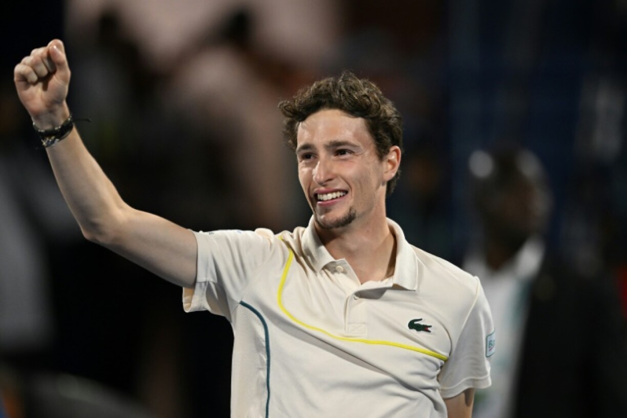 Ugo Humbert vainqueur du tournoi de Dubaï, le 2 mars 2024