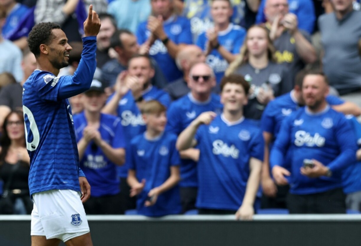Iliman Ndiaye scored the first goal at Everton's new stadium
