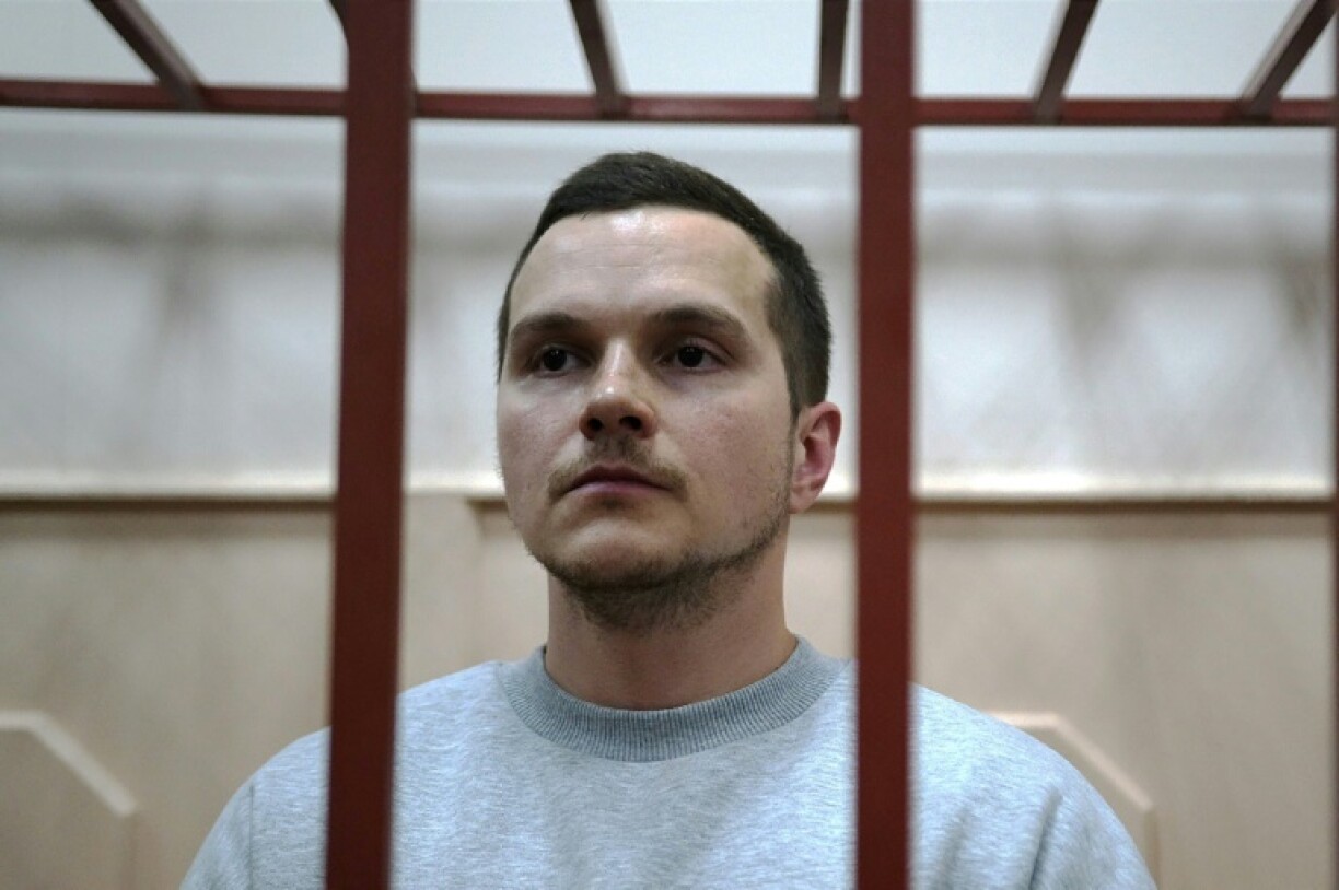 Alexeï Liptser, l'un des avocats de l'opposant russe Alexeï Navalny, au tribunal à Moscou, le 13 octobre 2023