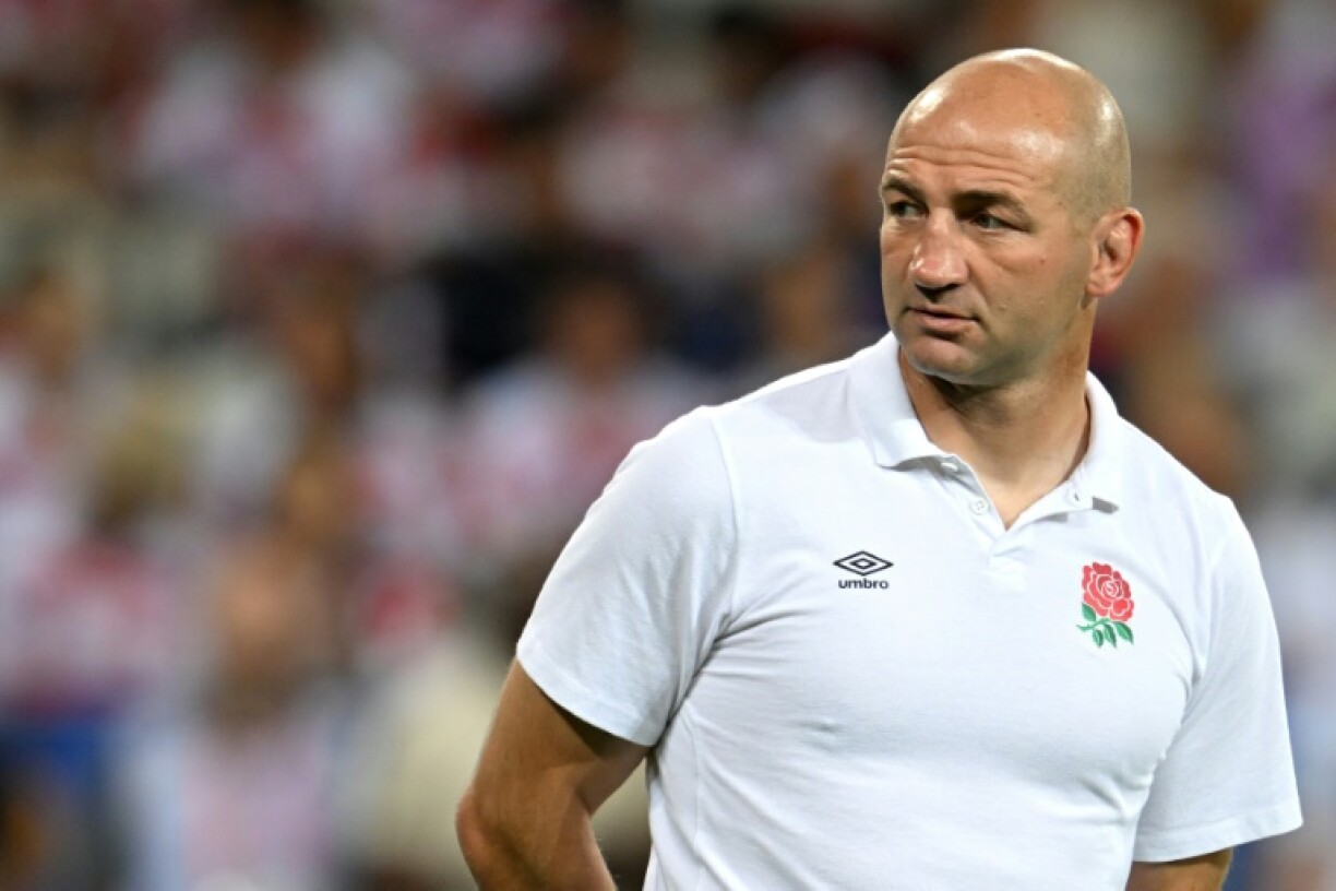 Le sélectionneur de l'Angleterre Steve Borthwick, le 17 septembre 2023 à Nice