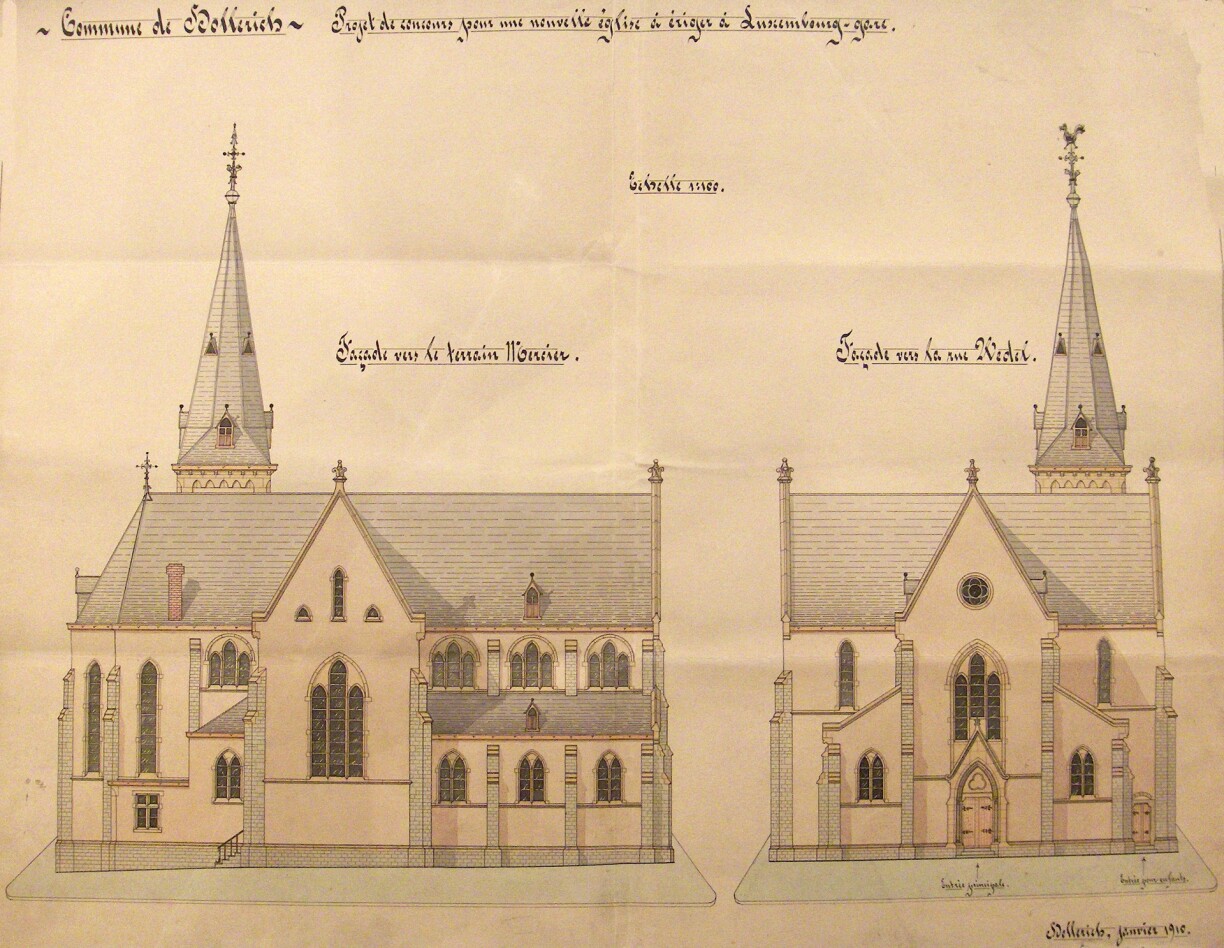 The planned church for Hollerich/Gare