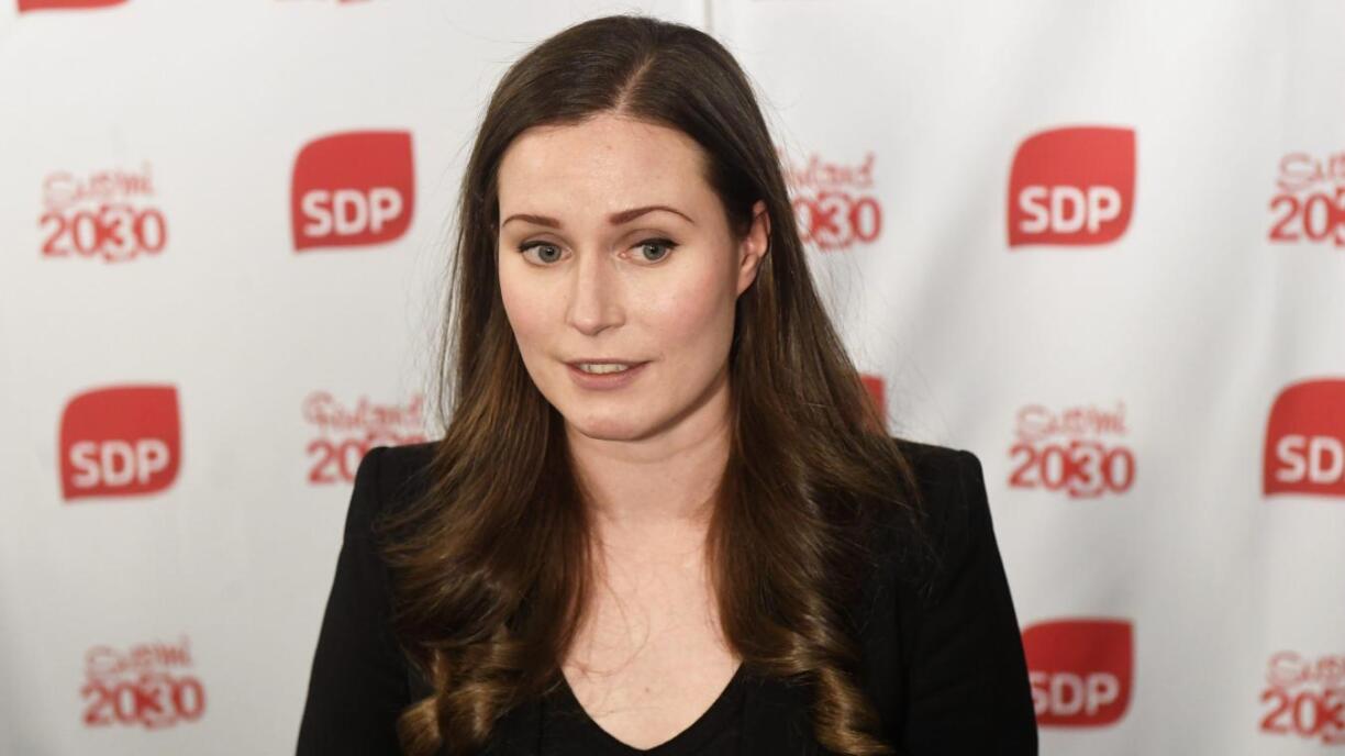 La Première ministre finlandaise, la sociale-démocrate Sanna Marin. À 34 ans, elle est la plus jeune cheffe de gouvernement en exercice de la planète.