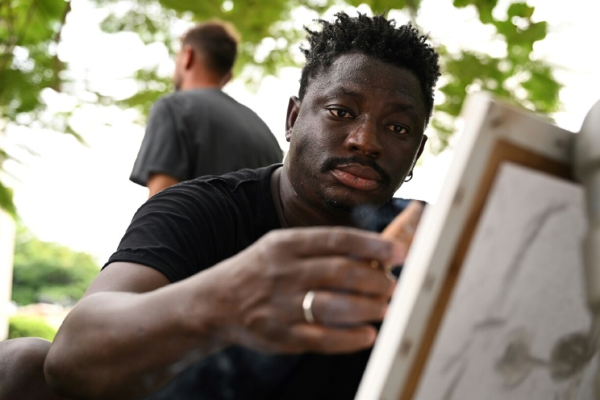 Despite the challenges facing black African painters Aboudia has become one of world's top-selling artists