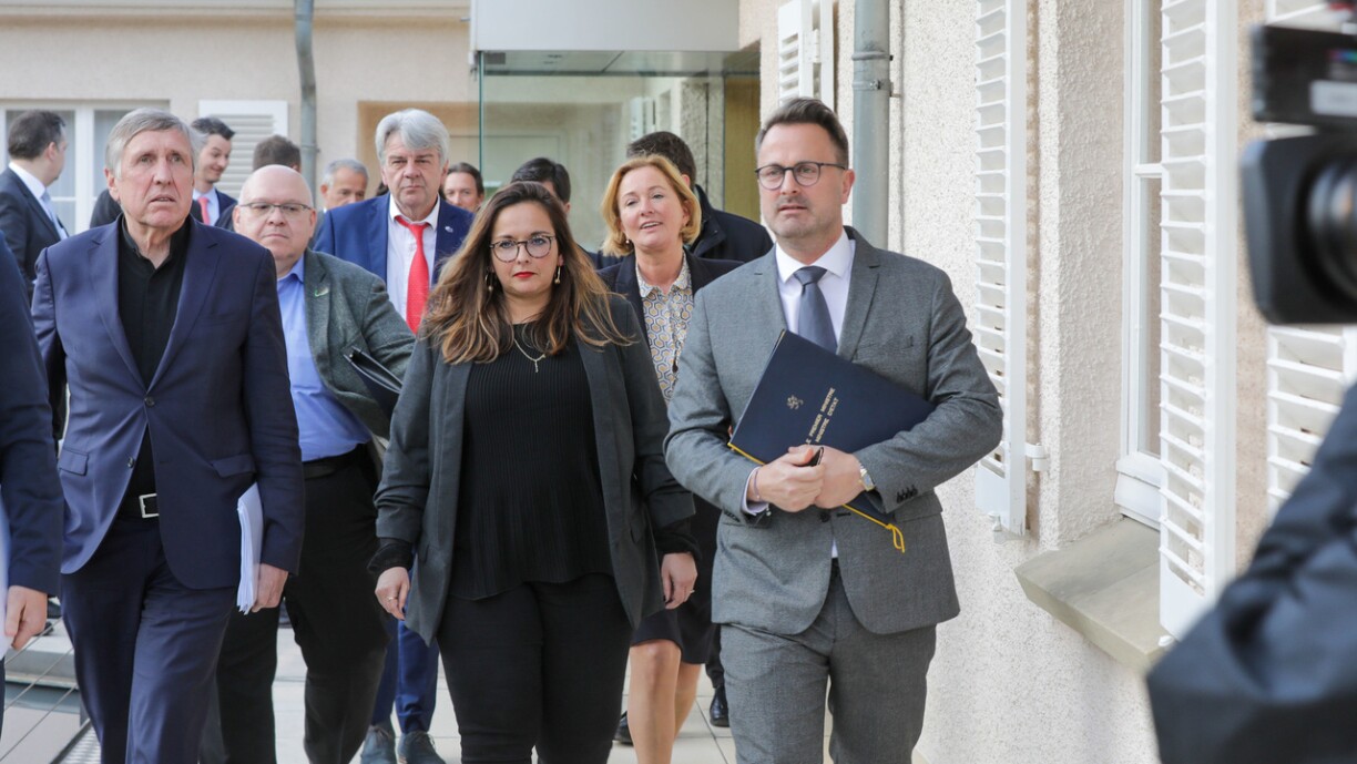 Une photo prise lors de la dernière tripartite énergie, le 23 mars 2022 au château de Senningen