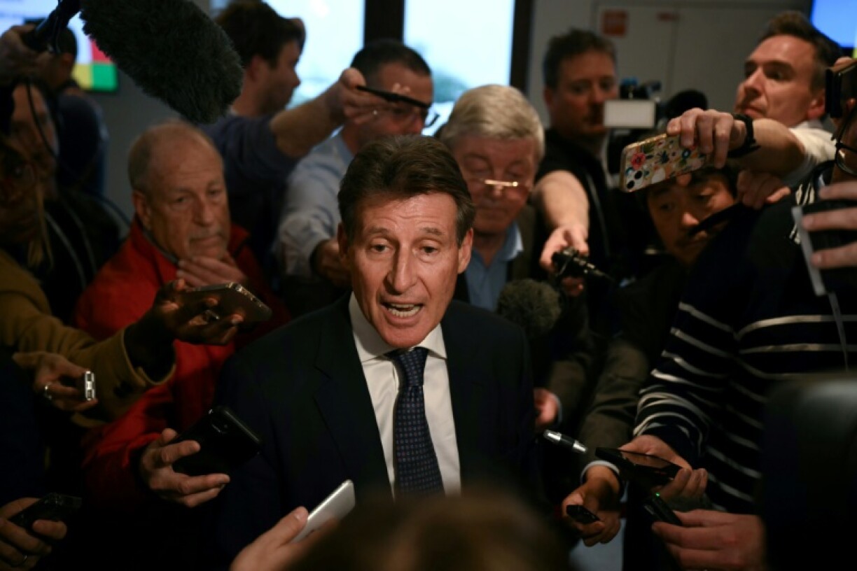 Sebastian Coe, pictured after he finished third in the election to be International Olympic Committee president last week, said the swab test was an important way of protecting the female category