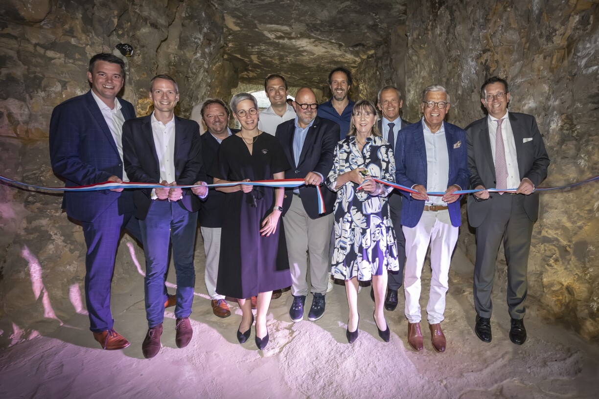 On 9 June 2023, the reopening of the Casemates du Bock was made official in the presence of: Lex Delles, Minister for Tourism, Serge Wilmes, First Alderman of Luxembourg City, Tom Bellion, Director of the Luxembourg City Tourist Office, Sam Tanson, Minister for Culture, François Benoy, Member of the Luxembourg City Council, Marc Angel, President of the Luxembourg City Tourist Office, Paul Galles, member of the municipal executive board of Luxembourg City, Lydie Polfer, Mayor of Luxembourg City, Claude Radoux, member of the municipal executive board of Luxembourg City, Laurent Mosar, Alderman of Luxembourg City, and Maurice Bauer, Alderman of Luxembourg City.