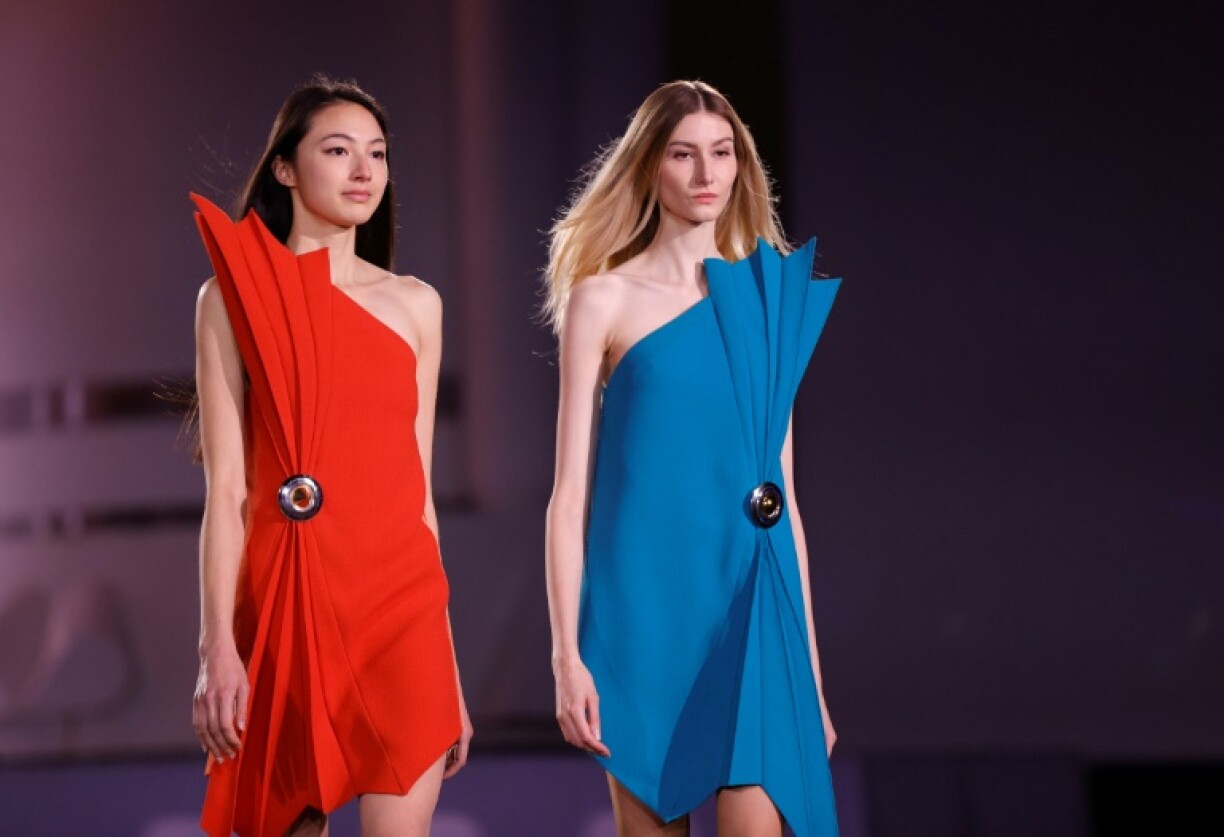 Défilé hommage à Pierre Cardin au Bourget, le 28 janvier 2022