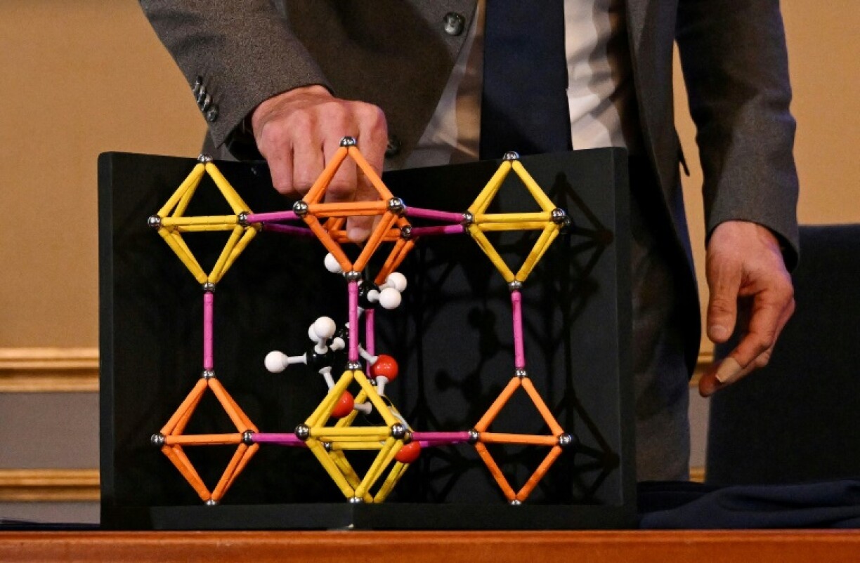 A demonstration of the holey nature of metal-organic frameworks, a revolutionary discovery that has earned three scientists the chemistry Nobel