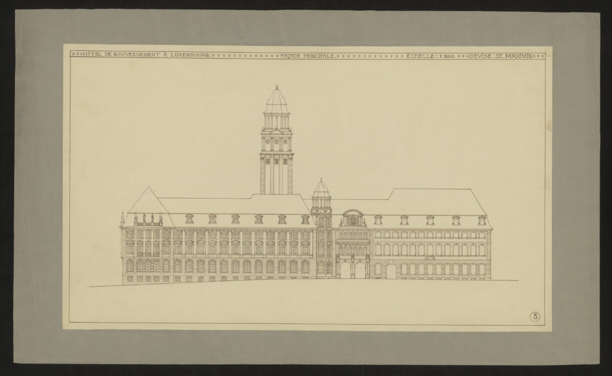 Project for the seat of government.