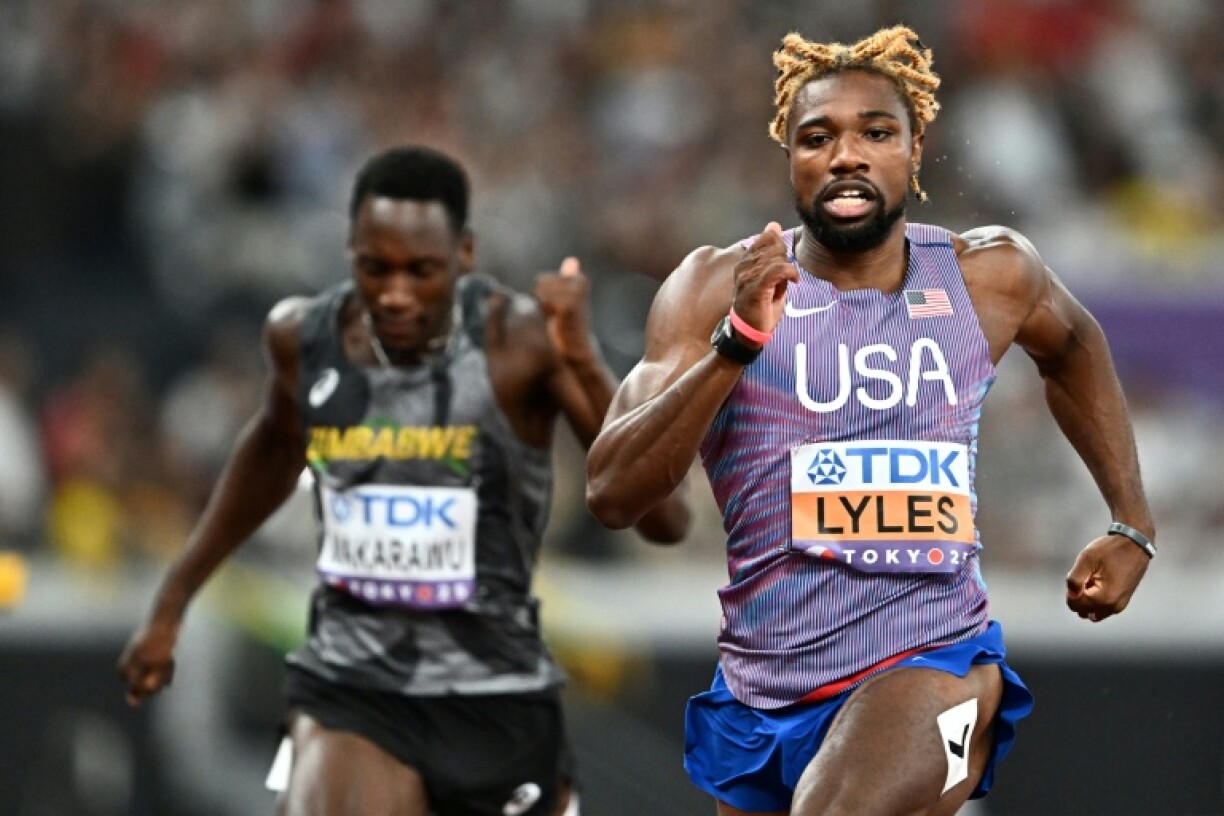 Noah Lyles roared to the fastest 200 metres time in the world this year as he reached the world final