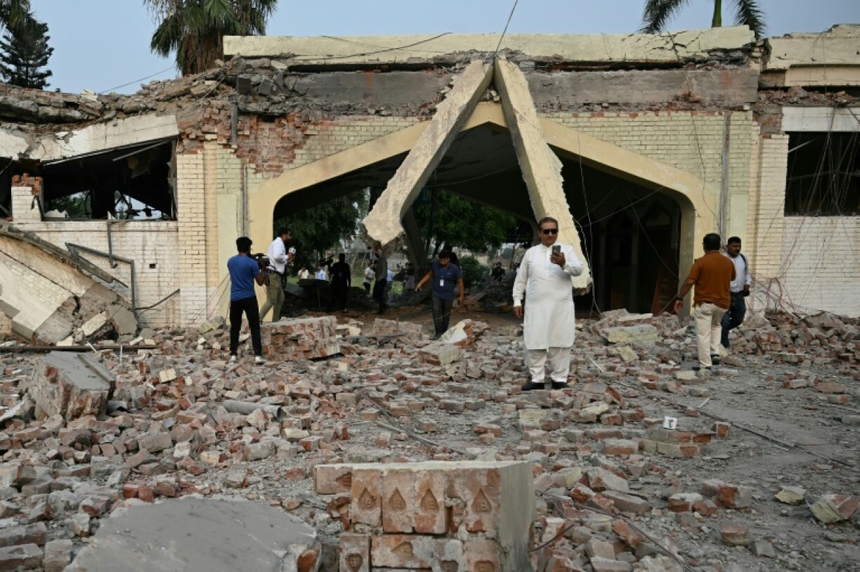 The Government Health and Educational complex in Muridke, about 30 kilometres from Lahore, that was hit by an Indian strike
