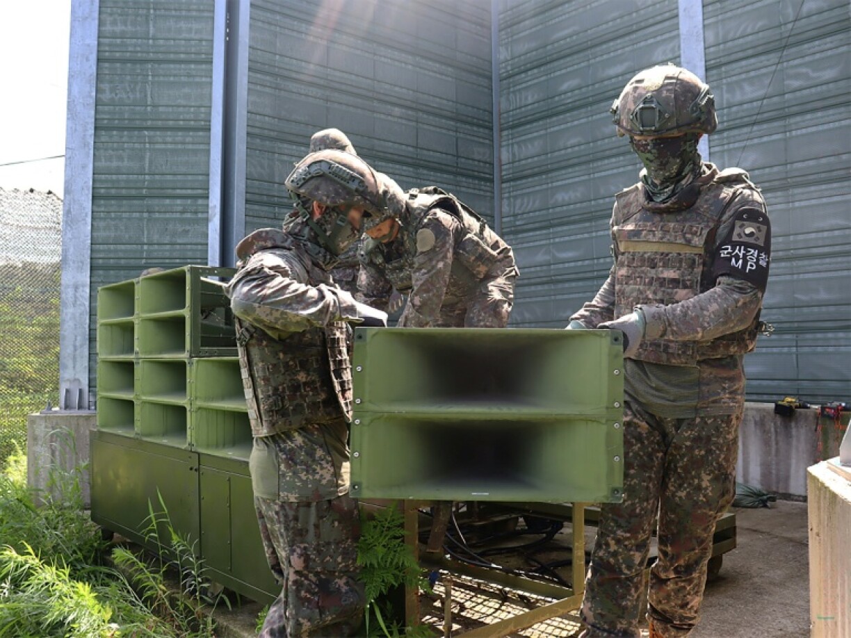 South Korea had already begun removing the propaganda loudspeakers on its side of the border