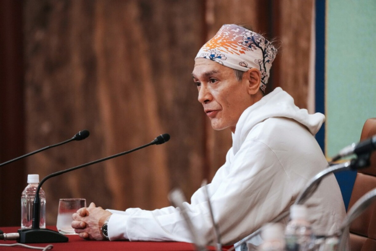 Kim Aris at the Japan National Press Club in Tokyo on December 15, 2025