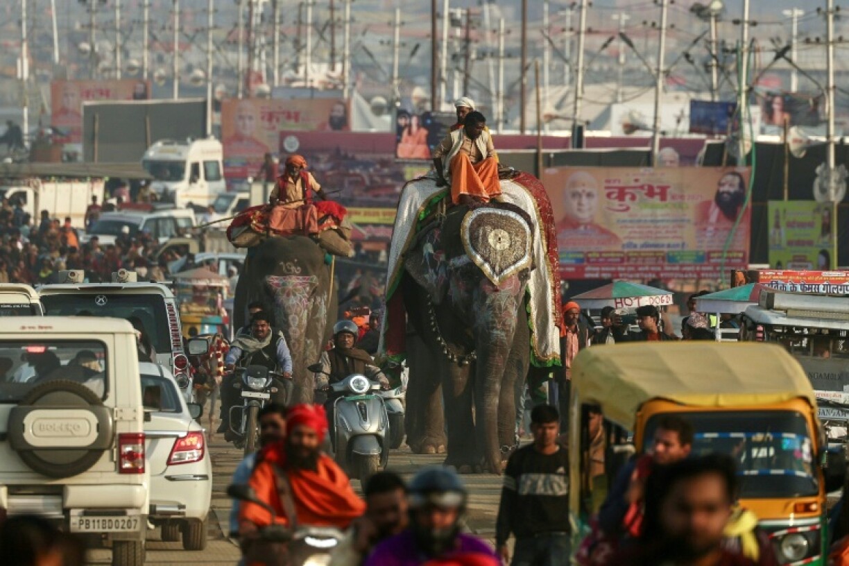 Vast crowds have travelled from across India and abroad for the six-week-long event
