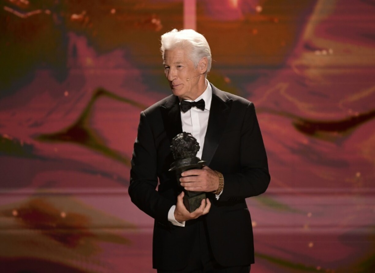 US actor Richard Gere was honored by Spain's film academy for his contribution to cinema and social causes