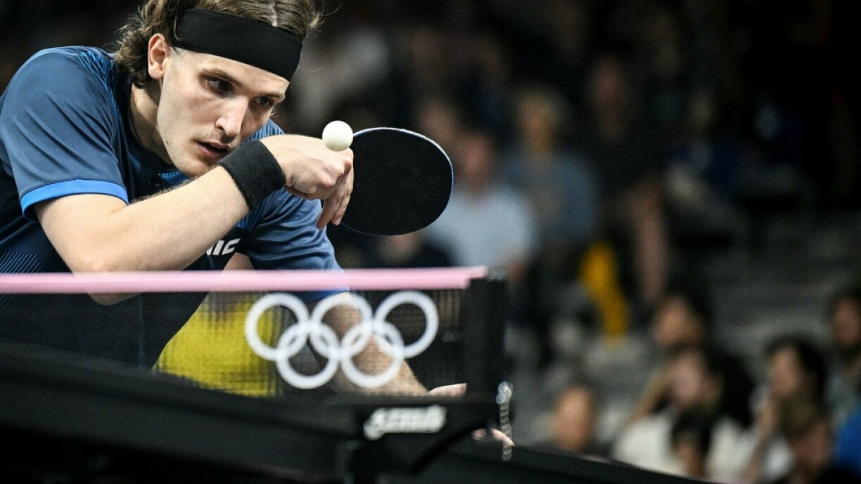 De Luka Mladenovic op den Olympesche Spiller zu Paräis.