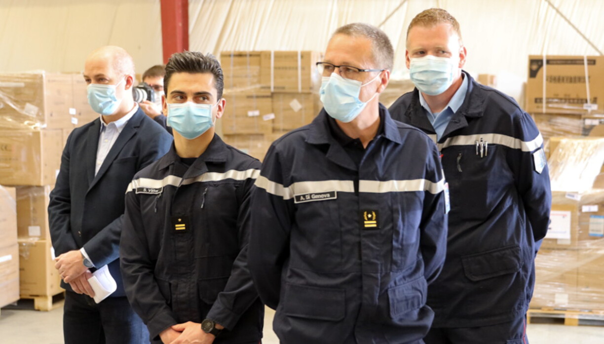 C'est le CGDIS qui est en charge de la distribution des masques aux communes