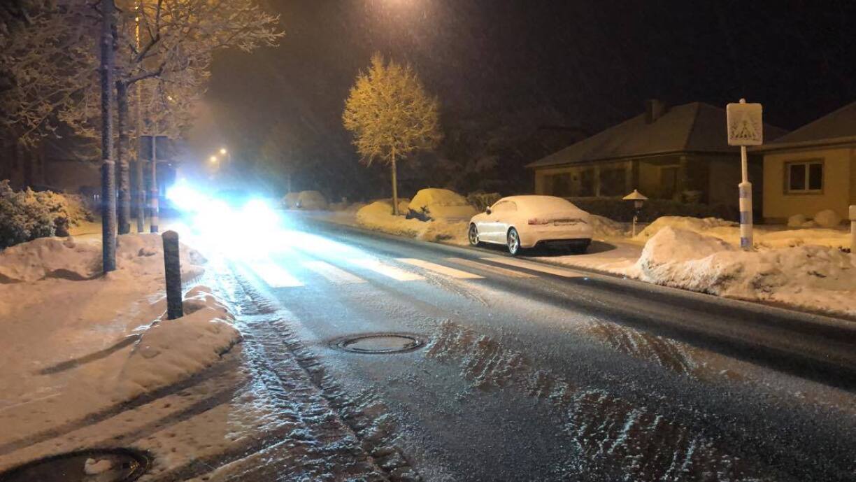 Une photo prise jeudi à Heiderscheid, dans le nord du Luxembourg