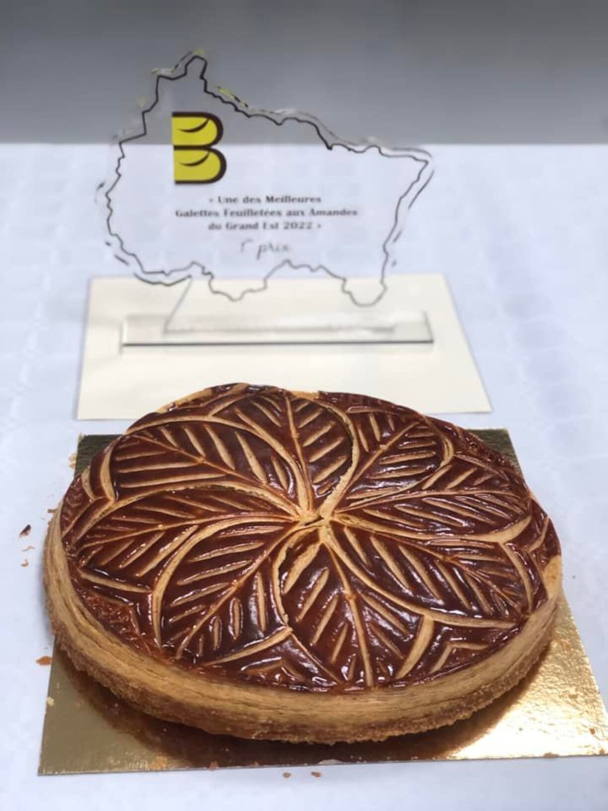 La galette réalisée par la boulangerie Dudot, lauréate du concours.