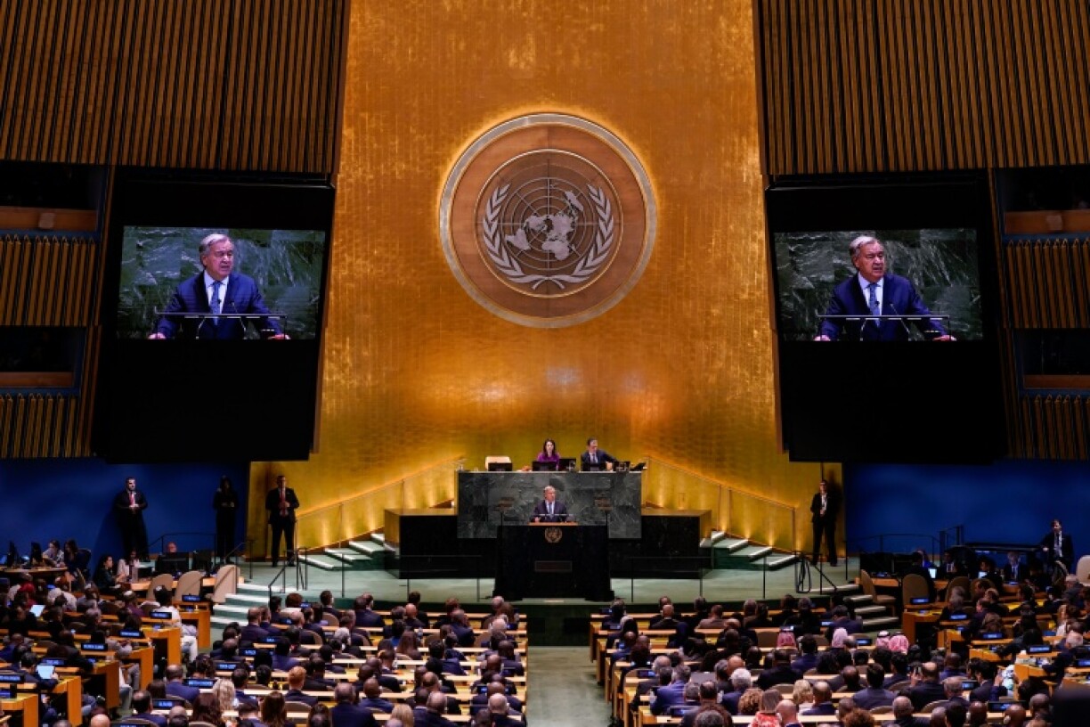 In a doom-laden speech, Guterres pointed to worsening crises in a growing number of countries and warned of the risk of nuclear proliferation