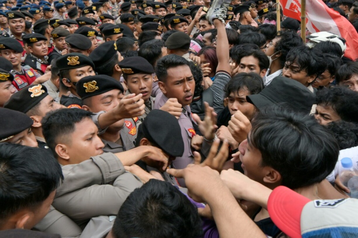Protesters demand the government declare a national emergency to unlock more resources to fight wildfires across the vast archipelago