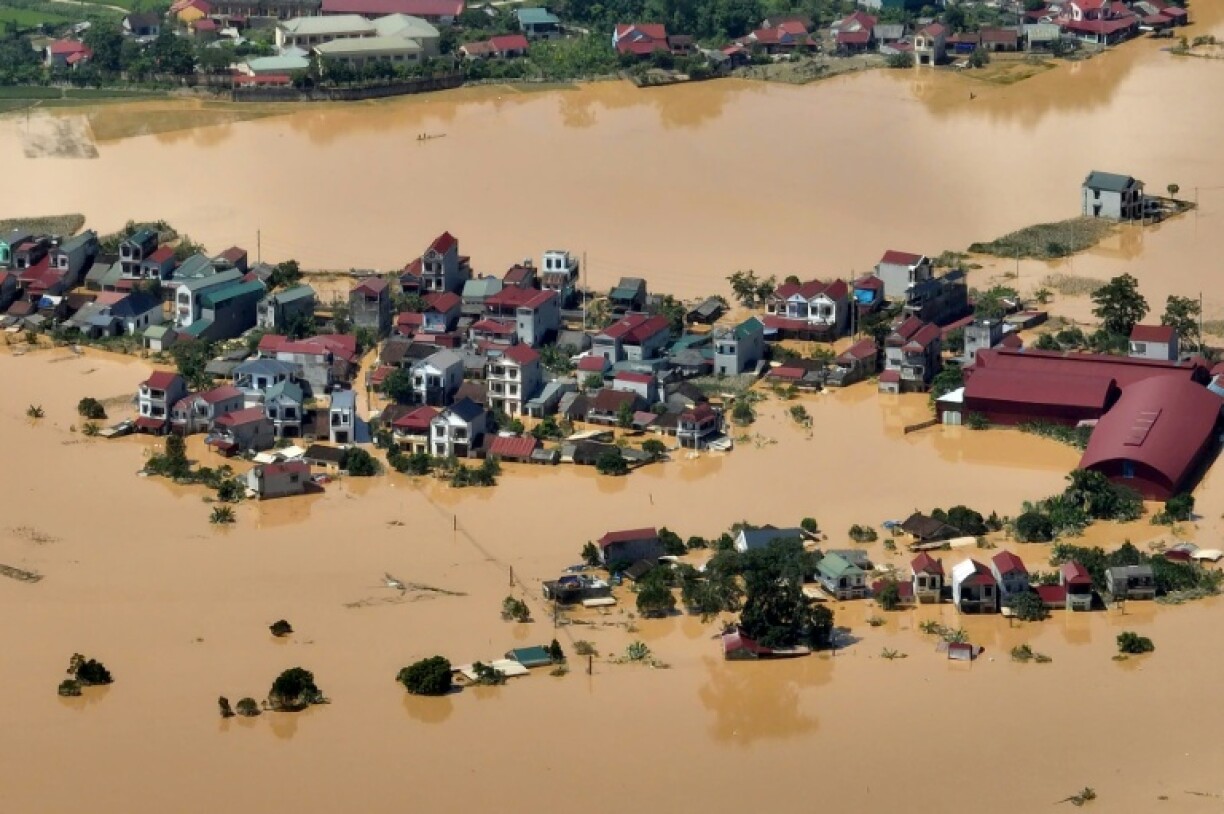 The floods followed heavy rain from Typhoon Matmo which hit northern Vietnam hard