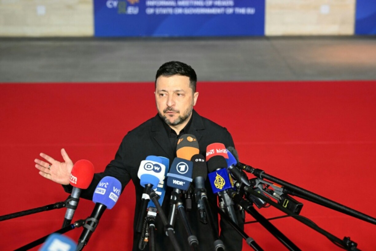 Volodymyr Zelensky à son arrivée pour participer à un sommet européen, à Ayia Napa, le 23 avril 2026