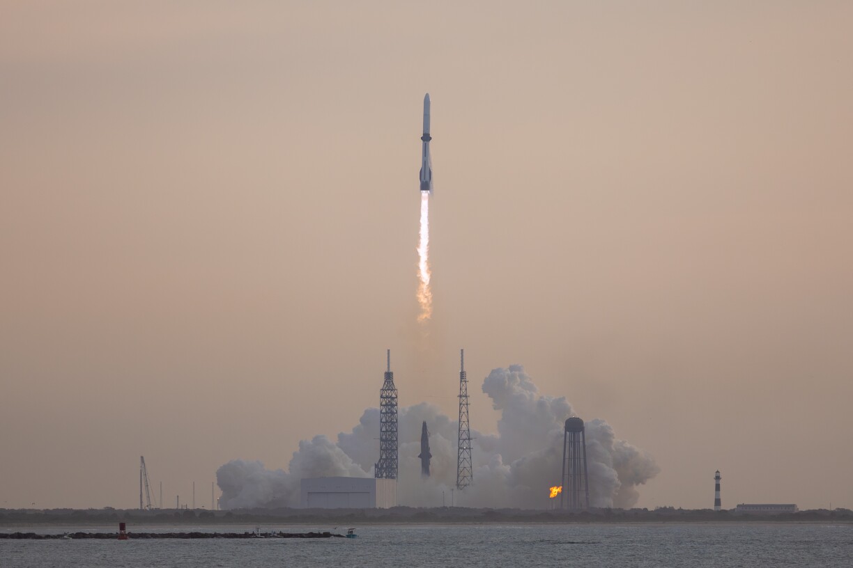 Den erfollegräichen Depart vun der "New Glenn" Rakéit