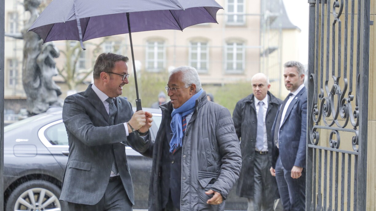 Xavier Bettel aux côtés de son homologue Antonio Costa.