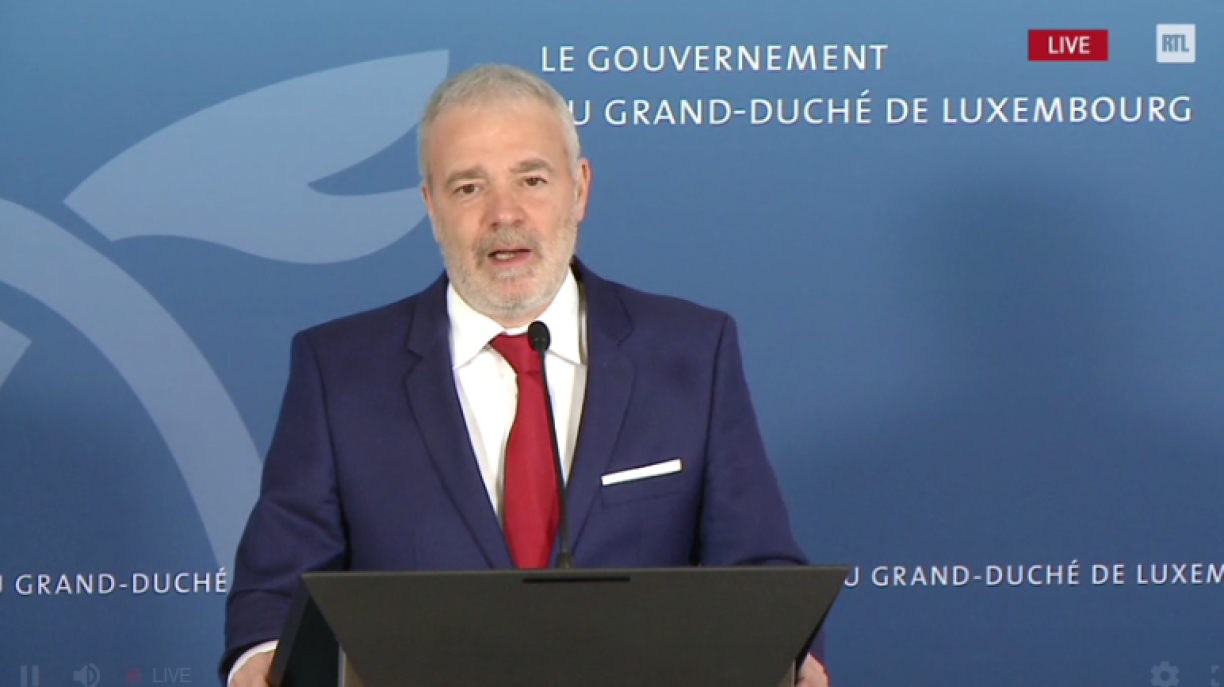 Dan Kersch, ministre du Travail, a garanti l'absence de licenciements dans les entreprises qui bénéficient du chômage partiel.