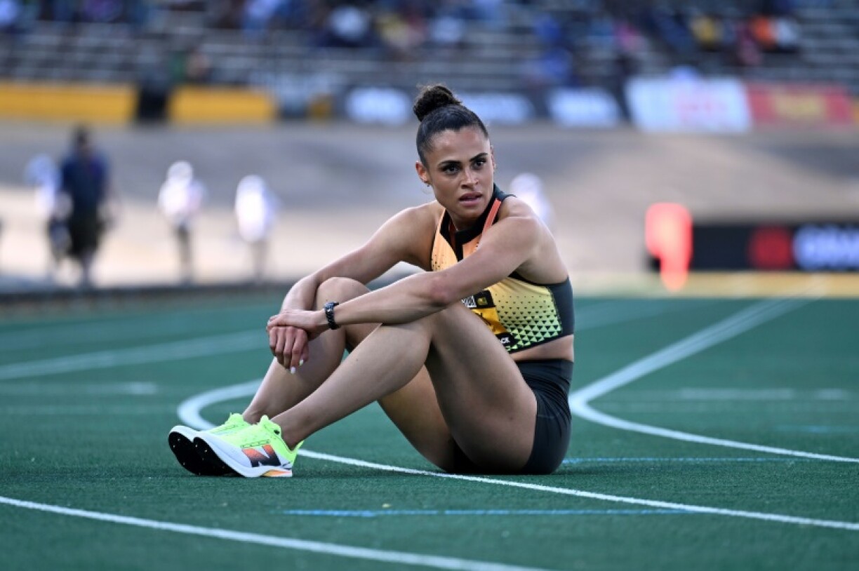 Sydney McLaughlin-Levrone finished fifth in the 100m hurdles at the Philadelphia Grand Slam Track meeting