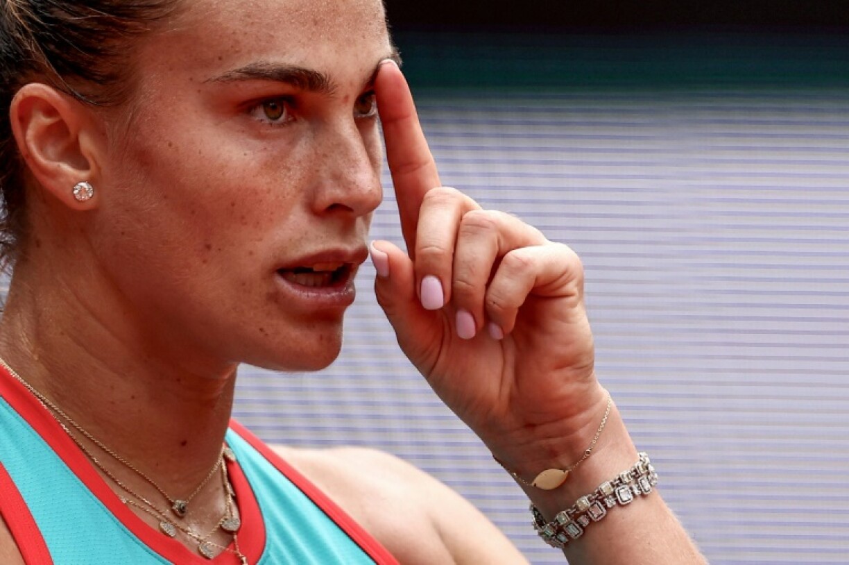 Aryna Sabalenka reached her third successive French Open quarter-final