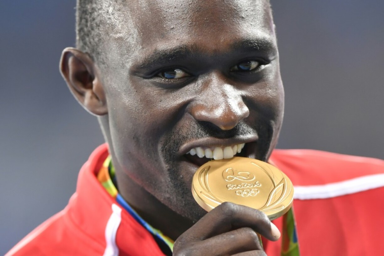 Kenya's David Rudisha celebrates Olympic gold at the 2016 Rio Games
