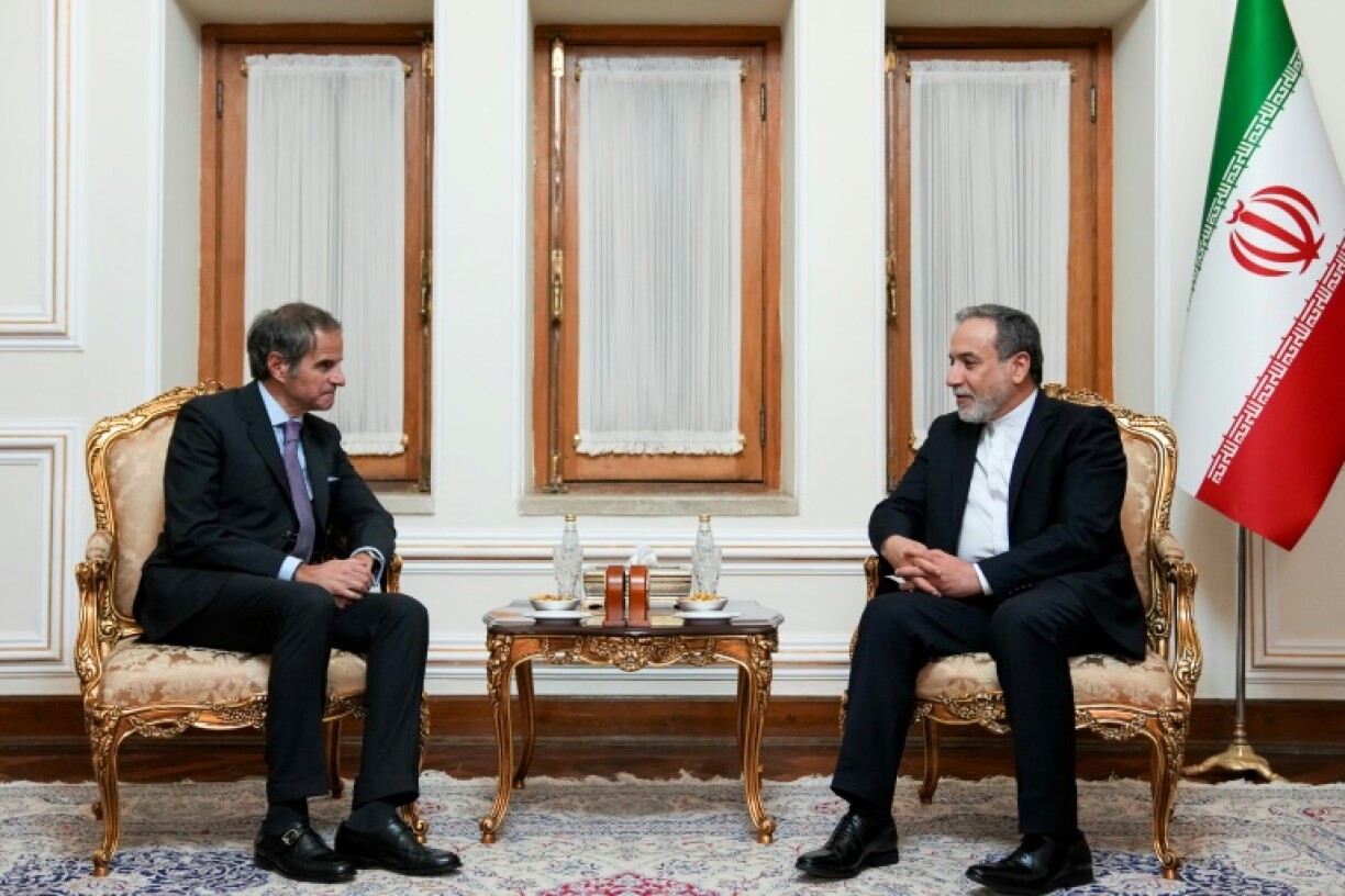 IAEA chief Rafael Grossi met with Iran's Foreign Minister Abbas Araghchi in Tehran in April
