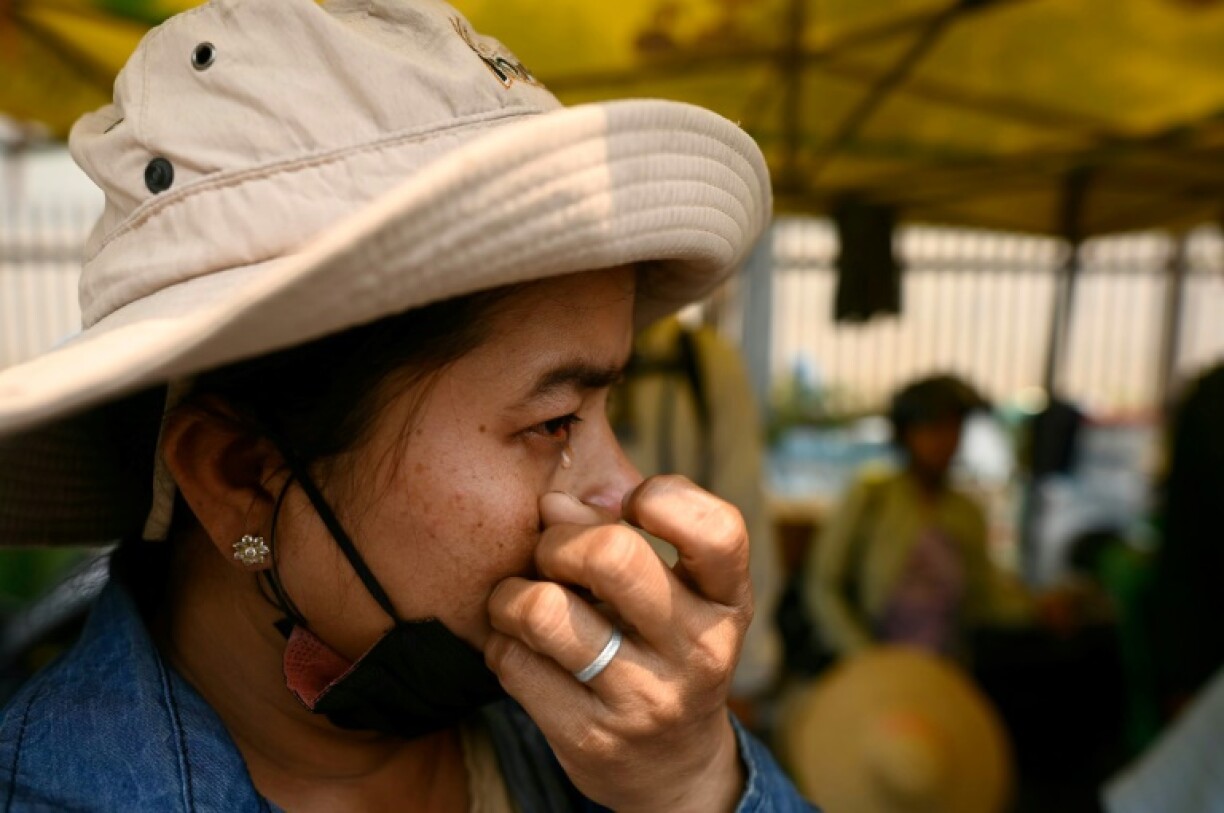 Farmer Shwe Sin had been on a call with her 20-year-old daughter, an accountant at Sky Villa -- among the worst disaster sites in Mandalay -- when the quake struck