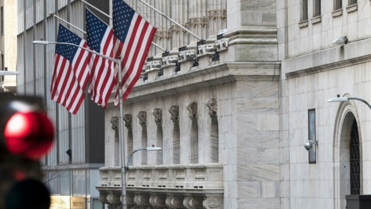 Le bâtiment de la New York Stock Exchange (NYSE), à New York, le 23 mars 2021