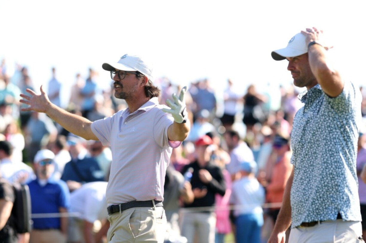 Social media sparkle: George (left) and Wesley Bryan of 'Bryan Bros Golf'