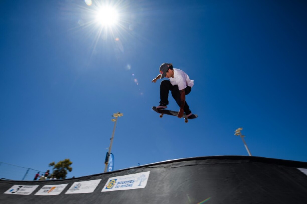 Vincent Matheron s'entraîne pour les JO de Tokyo au bowl du Prado à Marseille, le 24 juin 2021