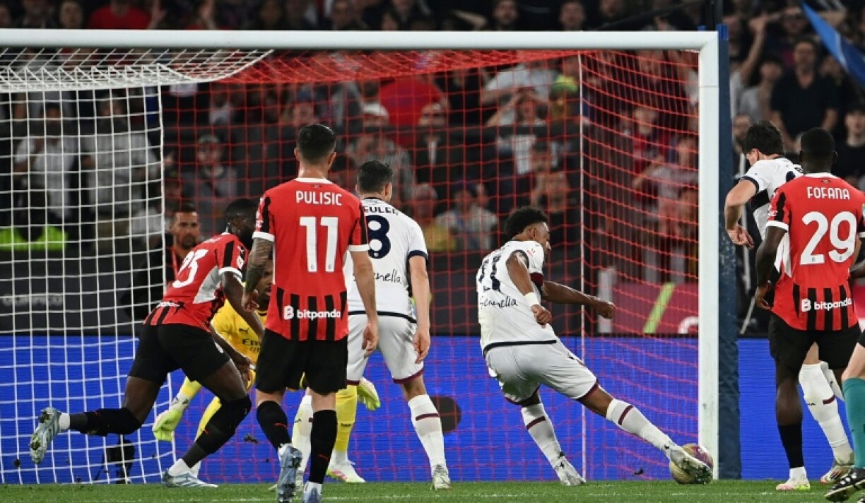 Dan Ndoye scored the goal which won Bologna the Italian Cup.