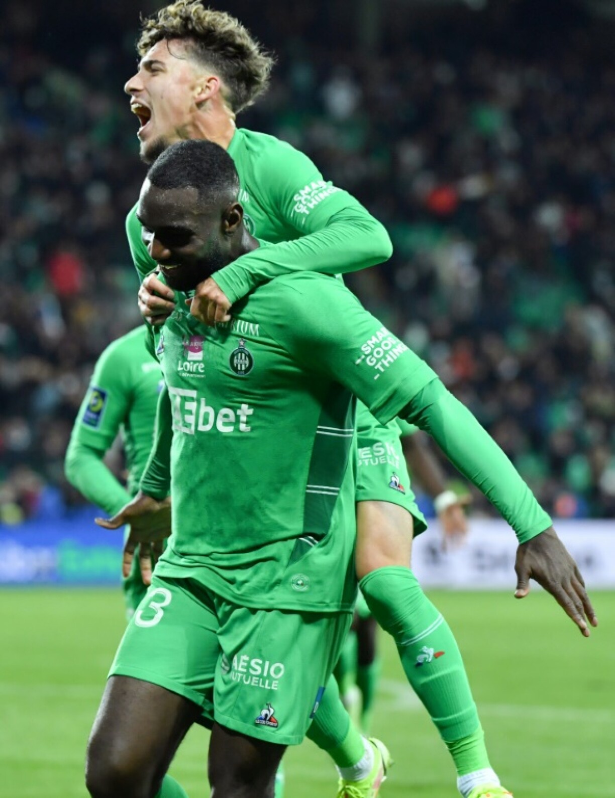 Mickaël Nadé, auteur de l'égalisation pour Saint-Etienne contre Angers, vendredi 22 octobre au stade Geoffroy-Guichard