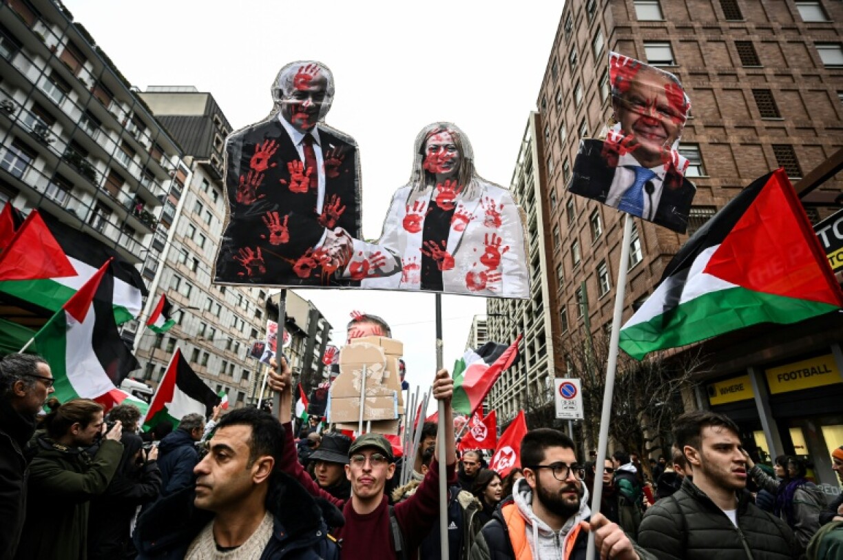 Huge demonstrations in Italy called for Meloni to hold Israel accountable for the bloodshed in Gaza