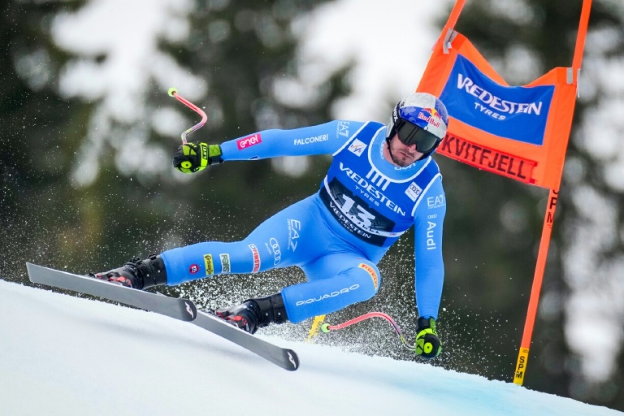 Dominik Paris dans le super-G de Kvitfjell, le 22 mars 2026