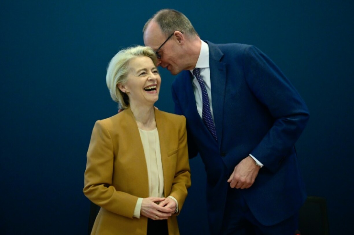 Von der Leyen has described the incoming German chancellor as a 'friend'