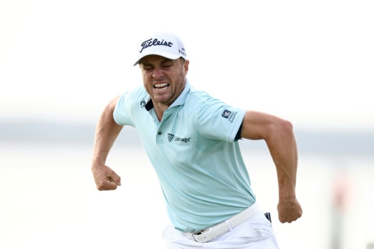 Justin Thomas celebrated his first PGA Tour win for almost three years beating Andrew Novak in a playoff to clinch the RBC Heritage in South Carolina