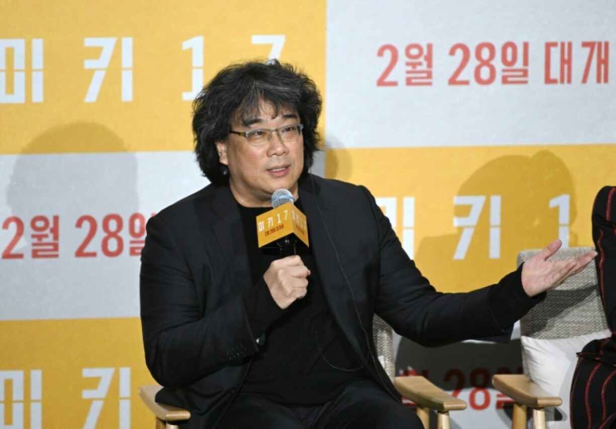 Legendary South Korean director Bong Joon-ho said Thursday that his new film highlights the resilience of ordinary people against the powerful