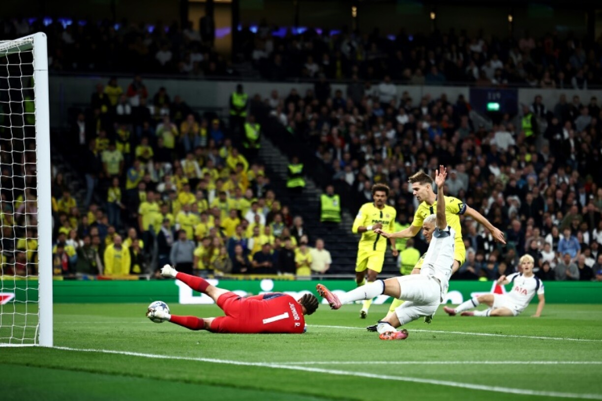 Villarreal keeper Luiz Junior conceded an own goal in the defeat at Tottenham