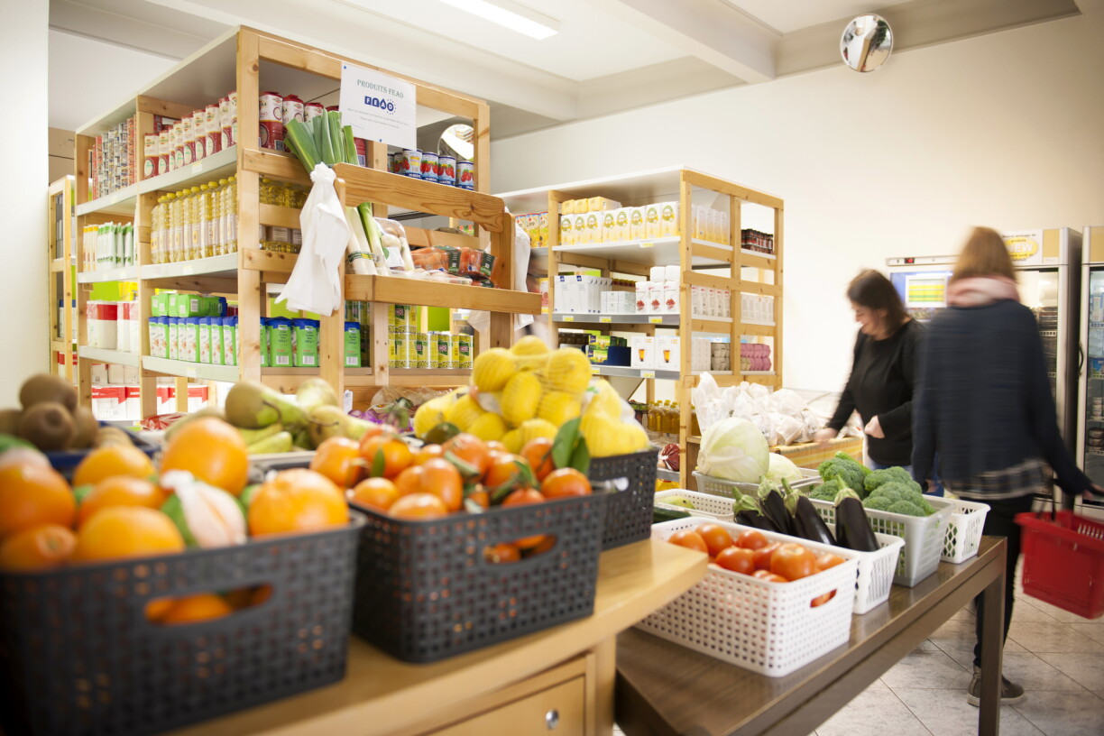 Une épicerie sociale au Luxembourg